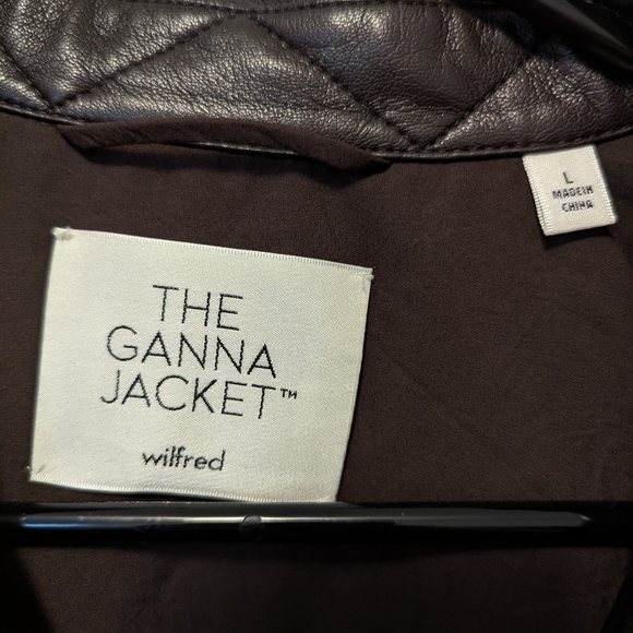 EUC, Aritzia wilfred The Ganna Shirt Jacket, Size L, Chocolate Brown - Picture 4 of 8